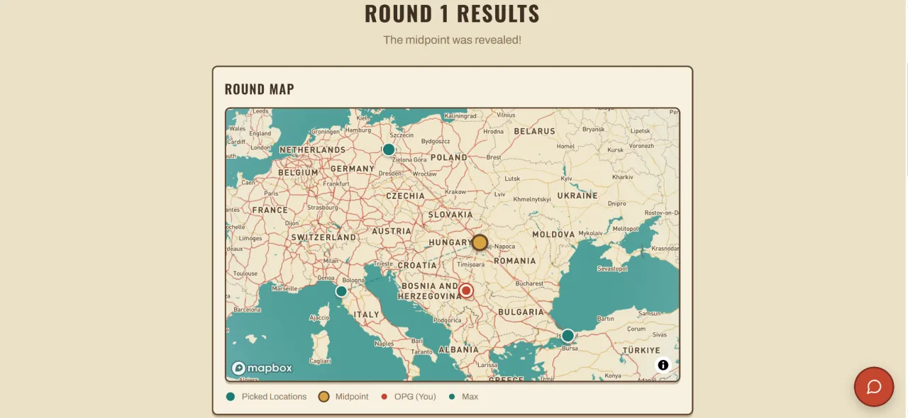 Map'd round results screen